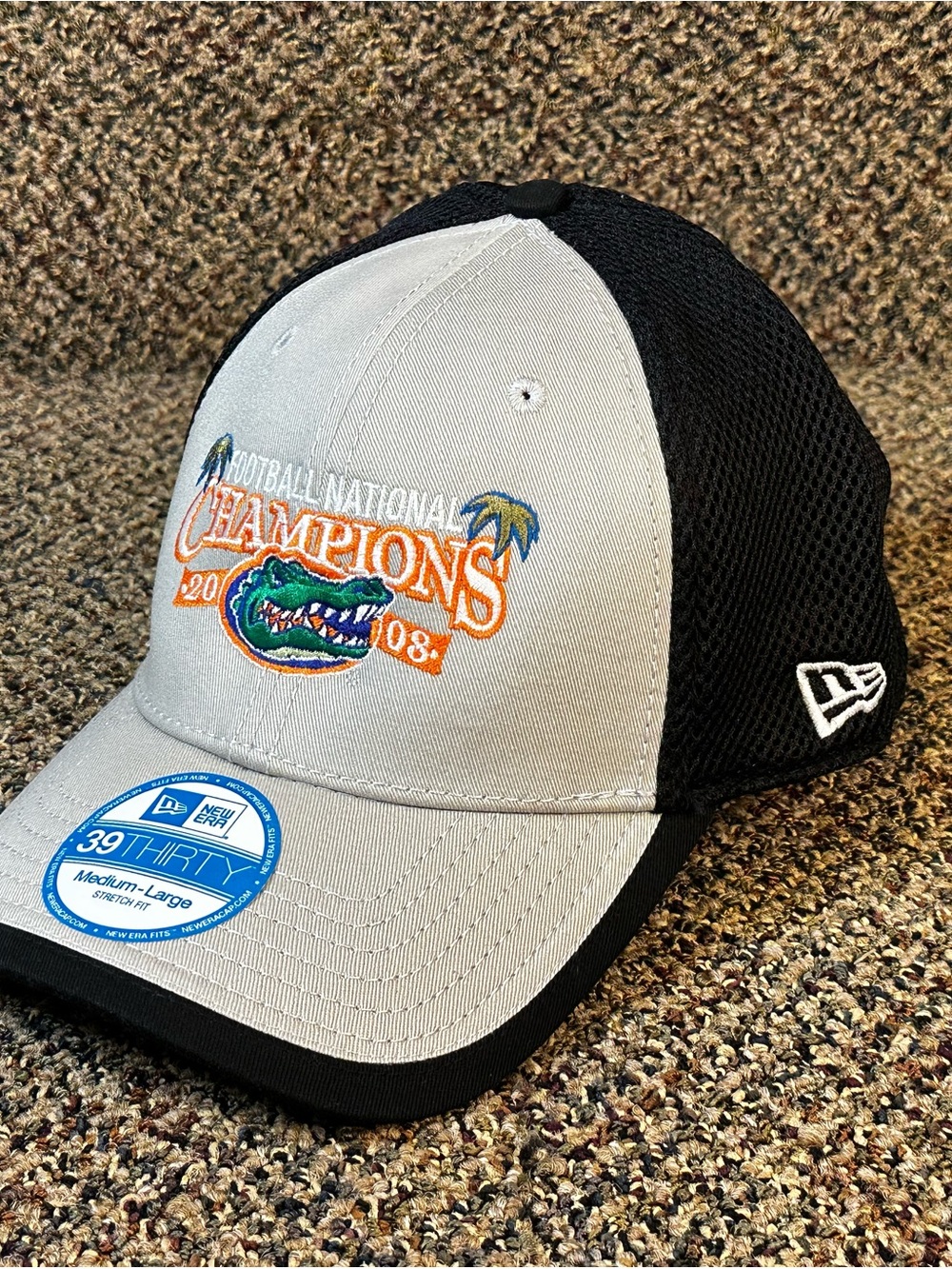 New Era Gray, Black and Orange Florida Gators Champions Mesh Back Hat